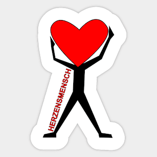 Herzensmensch Sticker